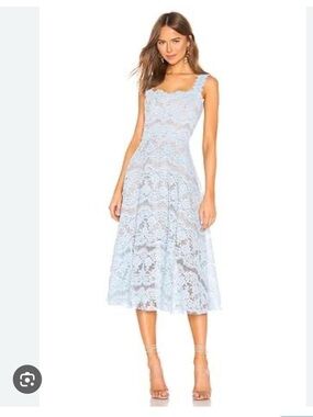 Bronx and Banco Skye Blue Midi Dress